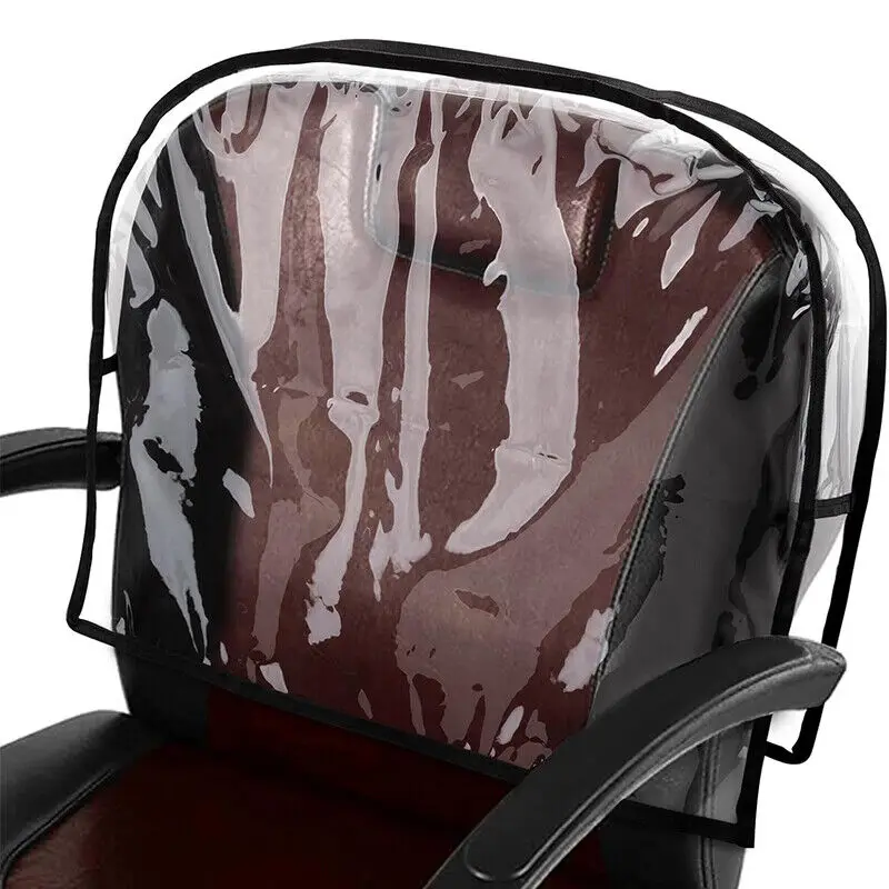 Barber Chair Back Cover PVC Waterproof Hair Salon Spa Beauty Covers Reusable Multipurpose Clear Hairdressing Backrest Cover