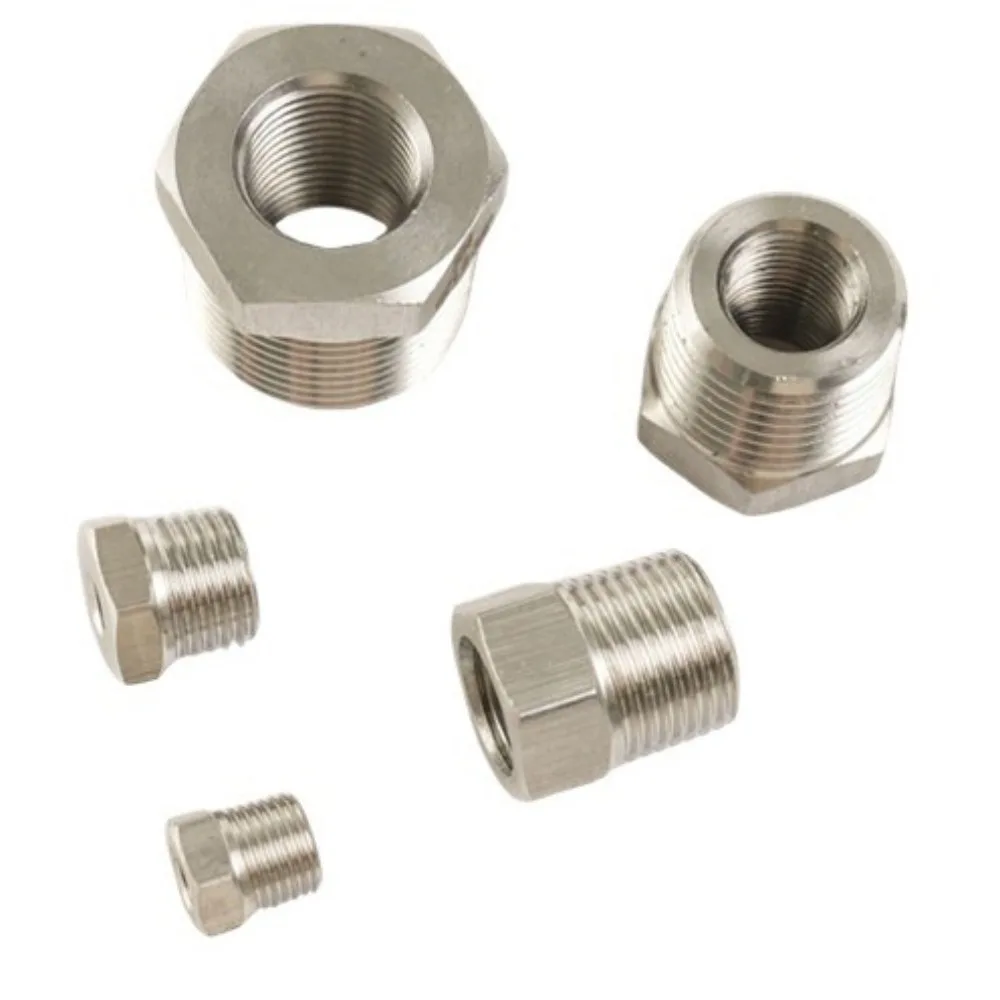 M5 6 8 10 12 14 16 18 20 Metric Female Male Hex Bushing 304 Stainless Steel Reducer Thread Pipe Fitting High pressure
