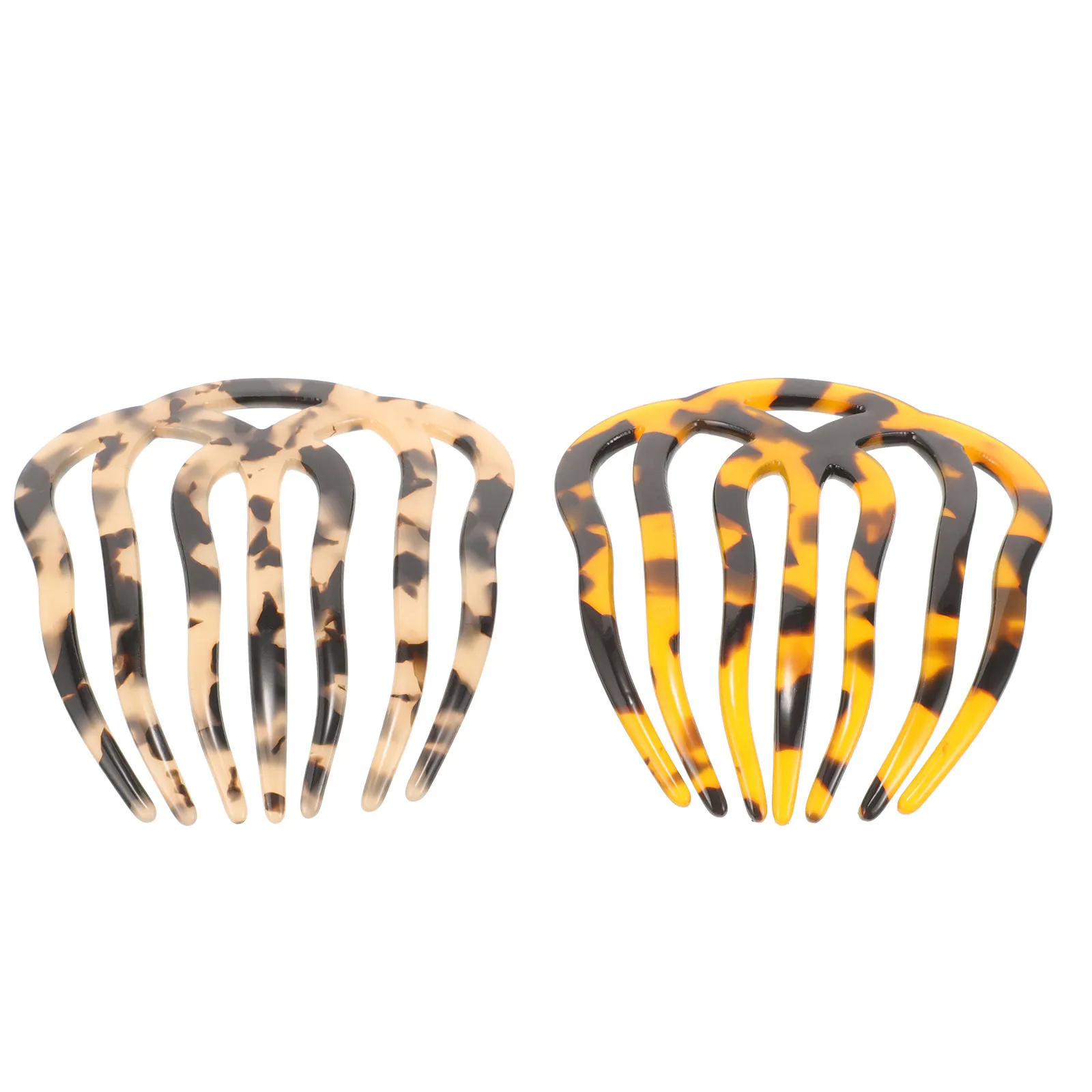 2Pcs Vintage Hair Insert Combs Multipurpose Seven-Tooth Clips Creative Hair Accessories Exquisite Hairdressing Tools Chic