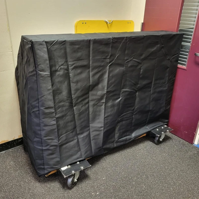 Fabric with Front Opening, Lined Interior and Lower Cord for Routine Dust Reduction in Music Rooms and Keyboard Storage A2BB