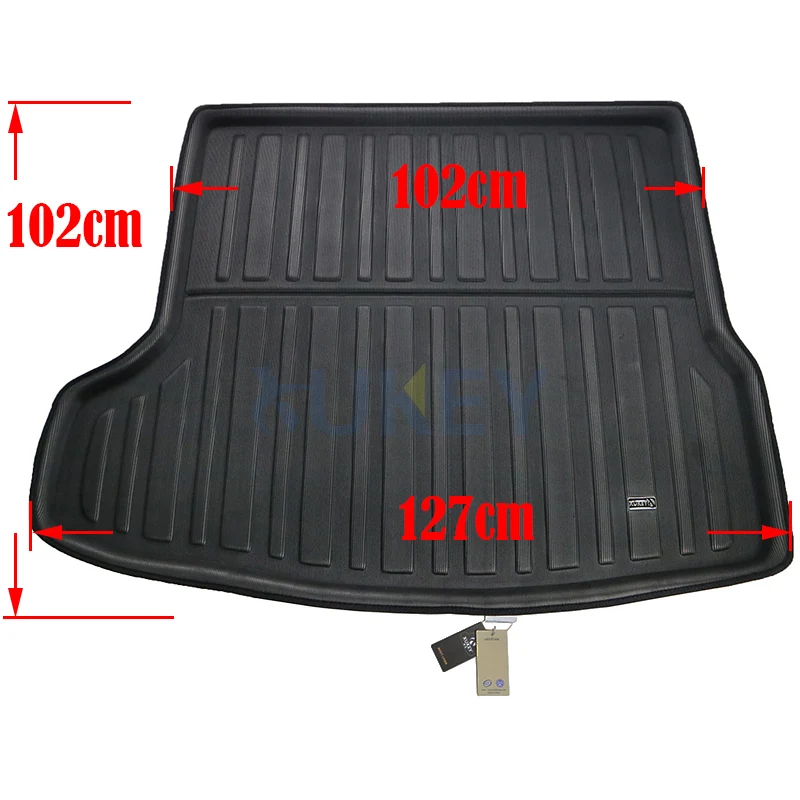 Car Rear Trunk Liner Cargo Boot Mat Floor Tray Carpet Mud Kick Pad For Mazda 3 Mazda3 4-Dr Sedan 2014 2015 2016 2017 2018