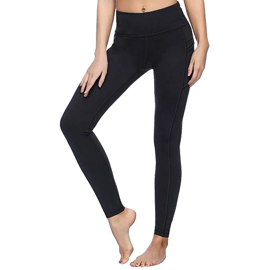 Leggings en polyester et élasthanne pour femme, petit pantalon de yoga pour femme, façonne votre corps, extérieur