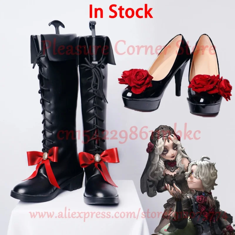 Spiel Identität v ada Messer Cosplay Schuhe Emile Cosplay Kostüm Schuhe Zubehör komplette Set Requisiten