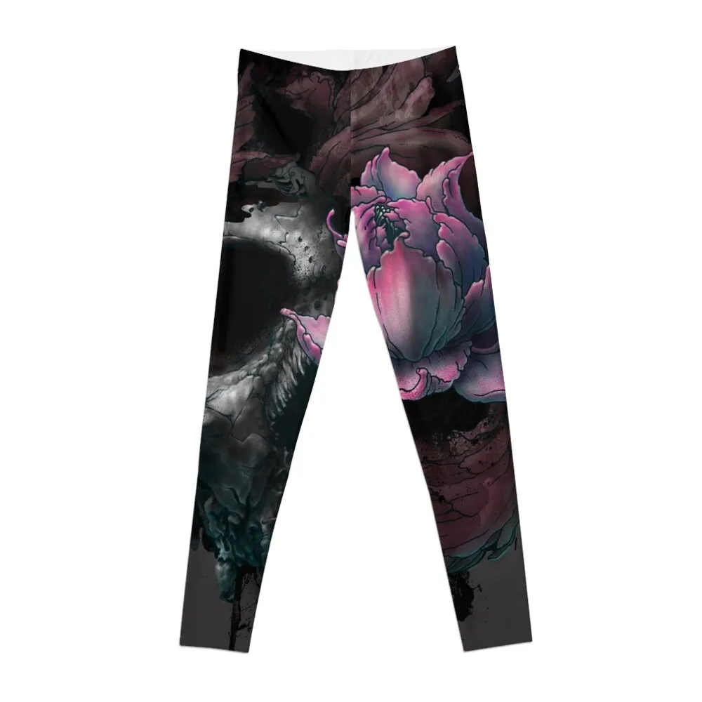 

Death Blooms Leggings Jogger pants for physical Women's fitness gym sportswear woman Womens Leggings