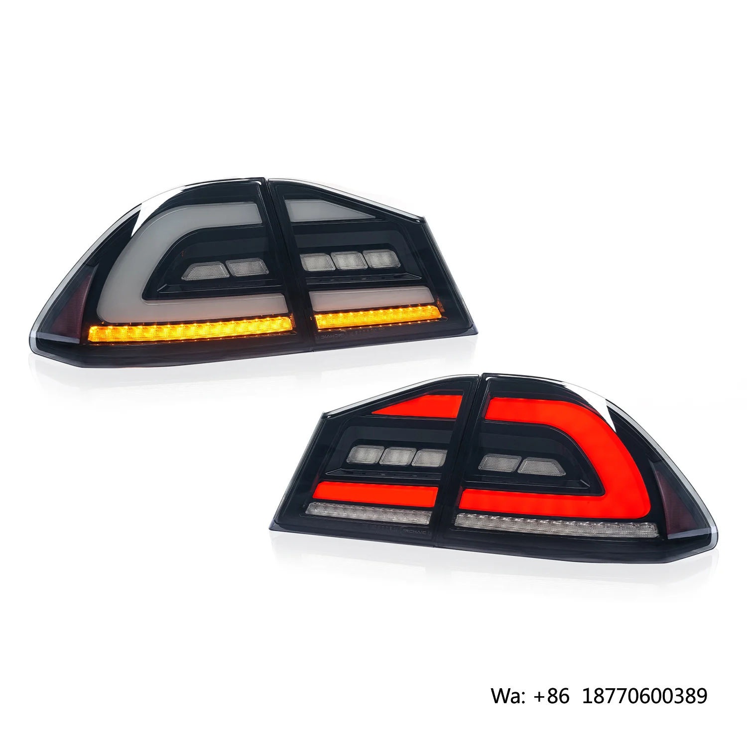 Archaic LED Civic FD Taillights Sequential Turning Back Lamp for Honda Civic 8th Gen FD1 FD2 FD3 Type-R 2005 - 2012 Tail Light