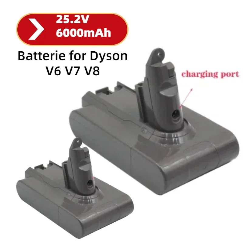 

6.0AH Battery for Dyson SV12 Absolute V10 Fluffy Cyclone V10 Battery Handheld Vacuum Cleaner Spare Batteryie