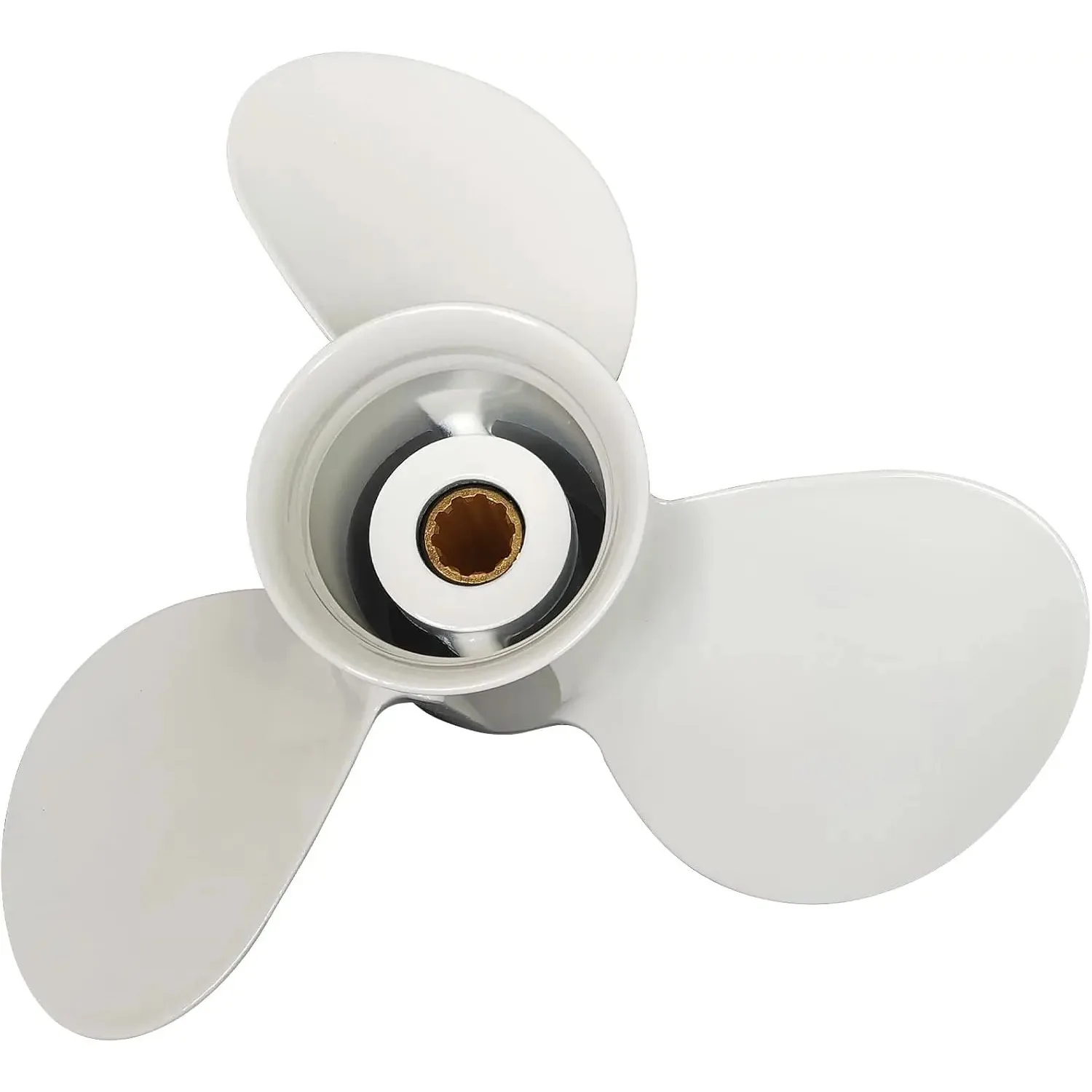 9 7/8x13-F Boat Moto Aluminum Propeller for Yamaha Outboard Engines 20hp 25hp 30hp 664-45949-00-00/EL 10 Spline Tooth