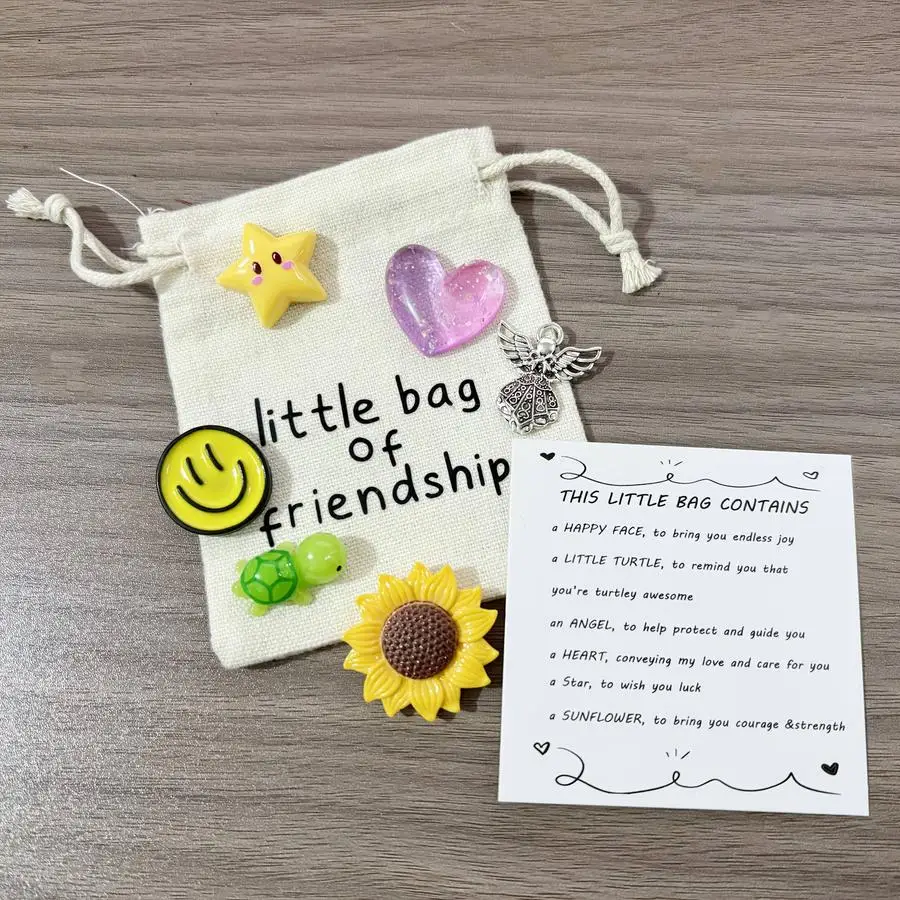 1/5/10/20/50/100pcs Cherished Friendship Gift - Little Friendship Hug Bag, Perfect for Birthdays, Wedding, Graduations & More -