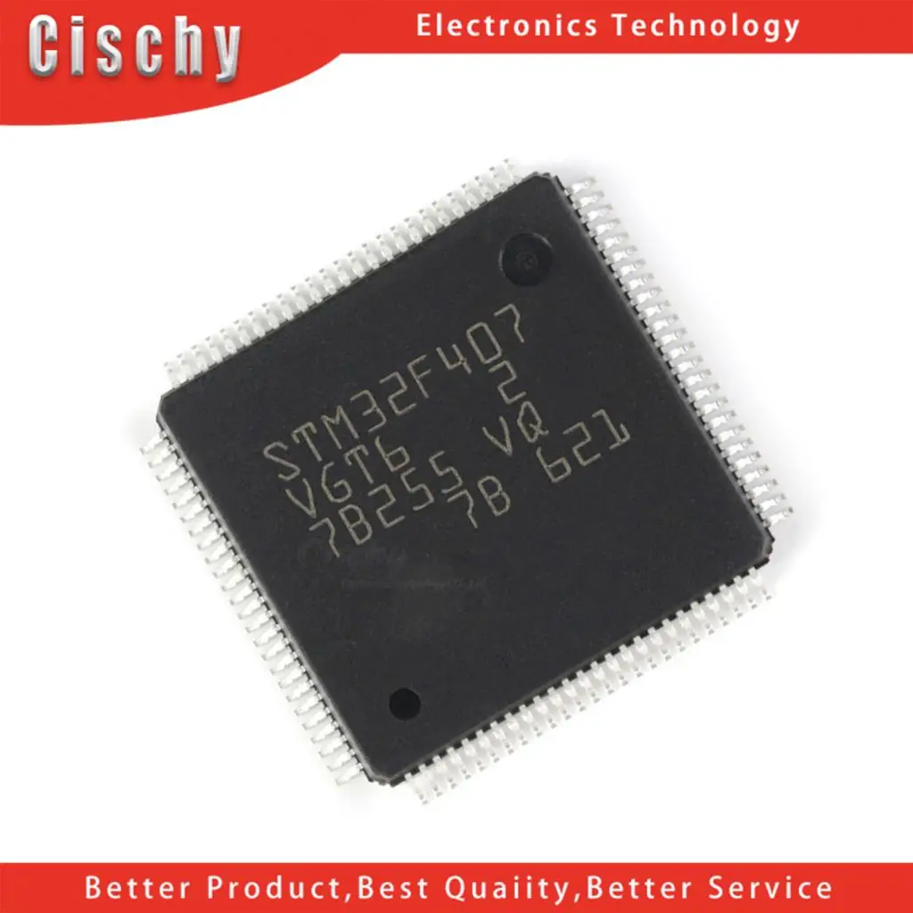 

1 шт./партия STM32F407VET6 STM32F407ZGT6 STM32F407VGT6 STM32F407IGT6 STM32F407ZET6 IGH7 ZET7 IEH6 VGT7 QFP в наличии