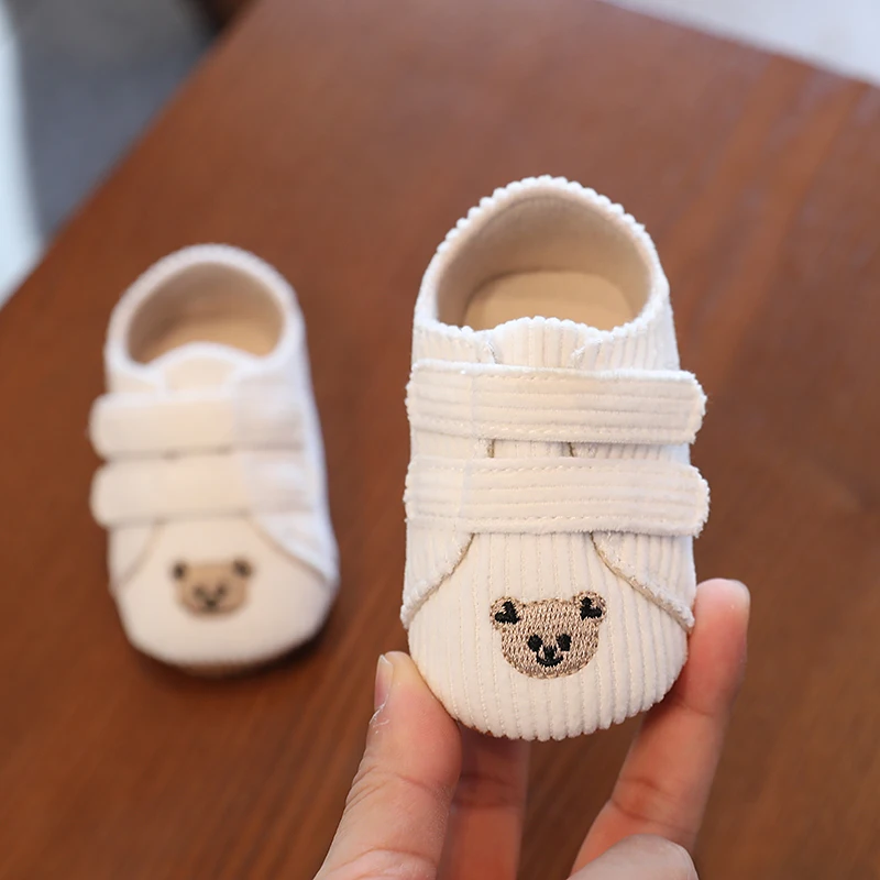 Fashion Casual Baby Boy Infant Cotton Sole First Walker Toddler Baby Loafer Shoes Comfortable Sports Baby Shoes 0-18M