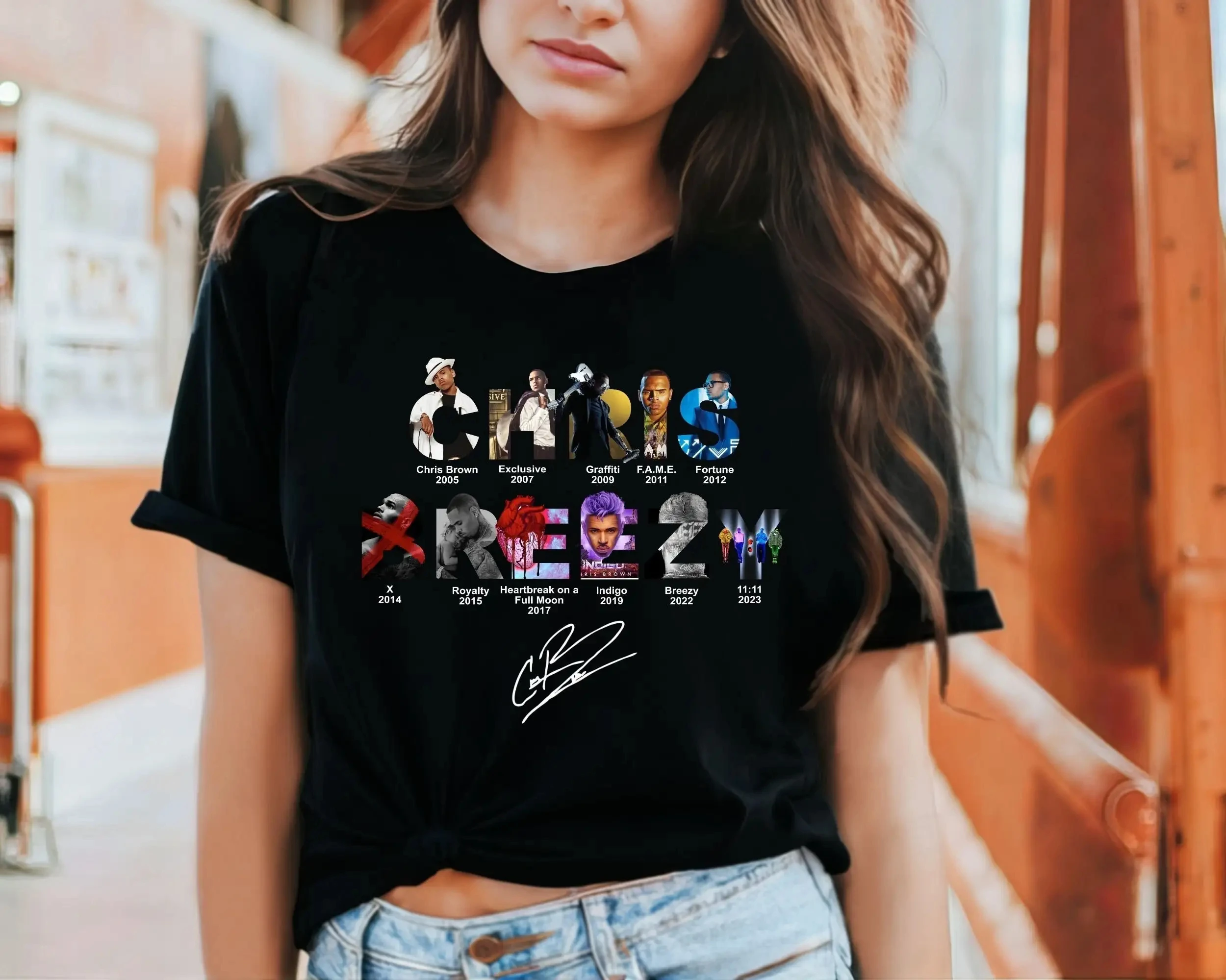 Chris Brown 1111 Tour 2024 T-Shirt Vintage Fan Gifts Men Women Child Boy Girl Summer Kids Luxury Tee Cotton Top Luxury Brand