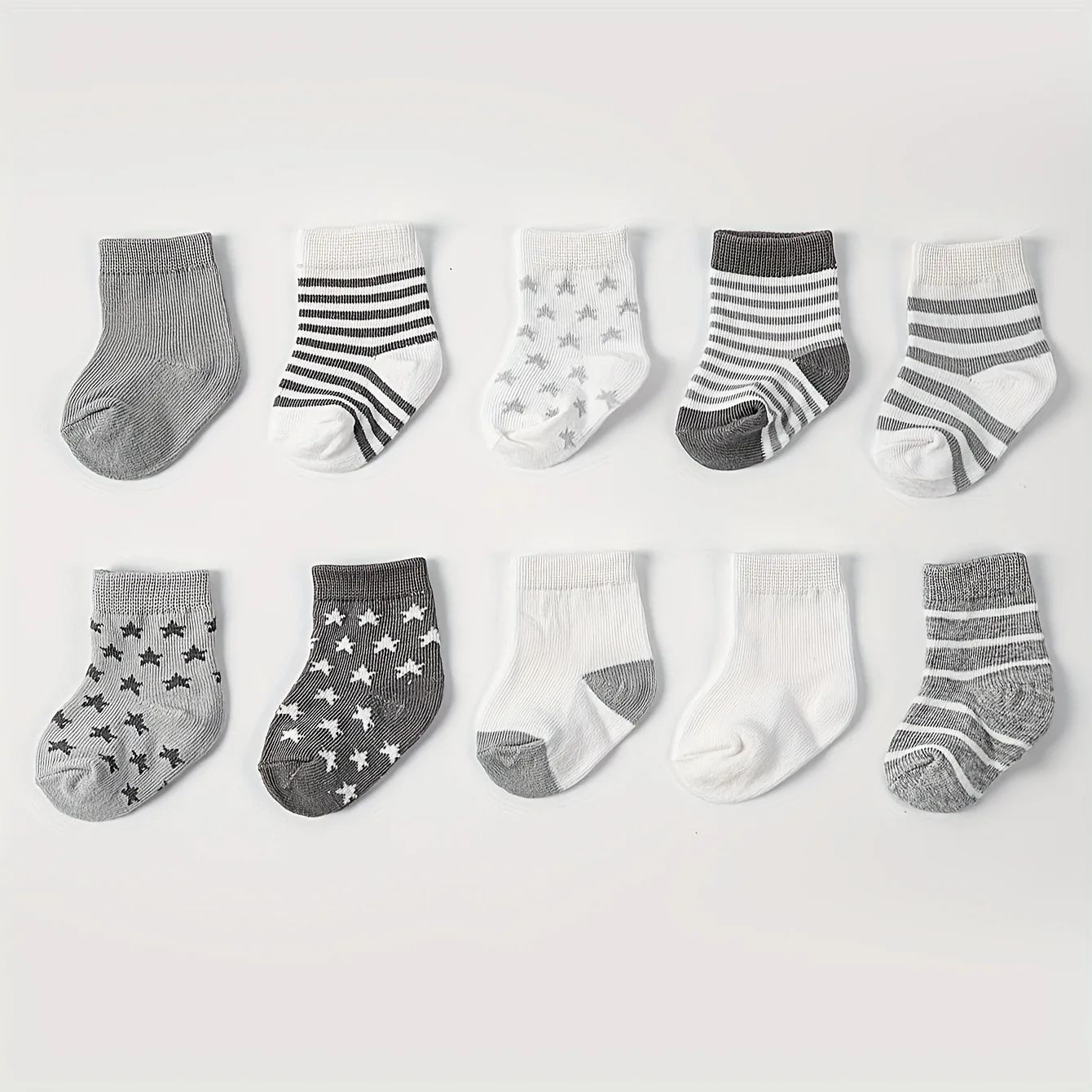 

5 Pairs/lot 0 To 5 Years Anti-slip Non Skid Ankle Socks with Grips for Baby Toddler Kids Boys Girls All Seasons Cotton Socks