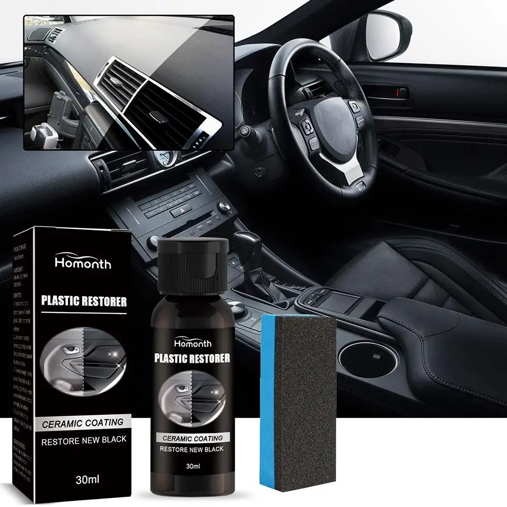 30Ml Auto Plastic Renovatie Interieur Dashboard Stofdichte Renovatie Leder Agent Glanzend Plastic Dashboard Wax F6h0