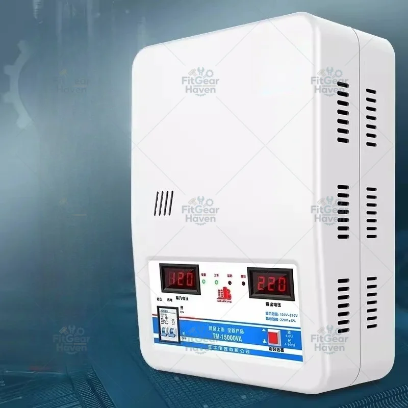 220V 15000W Automatic Voltage Stabilizer, High Power Voltage Regulator for Home AC