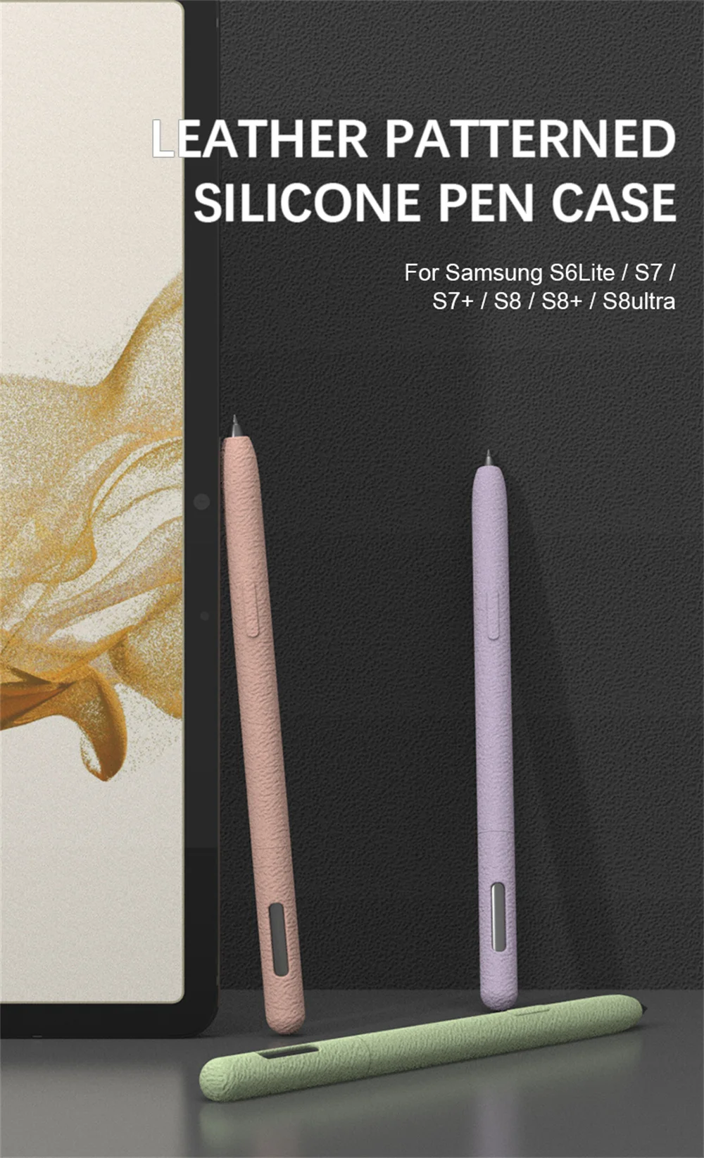 Federmäppchen für Samsung Galaxy Tab S11 Ultra S10 S9 S8 S7 S6 Lite Tablet Stylus Schutzhülle Weiche Silikon stoßfeste Hülle – Detail 1