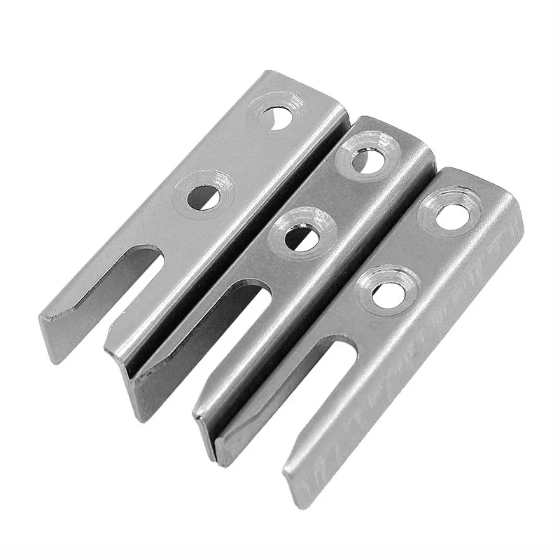 U-type Lock Point Sliding Door Lock Hook Seat Bridge Aluminum Transmissio Rod Fork Type Lock Point Window Door Lock Hanging Clip