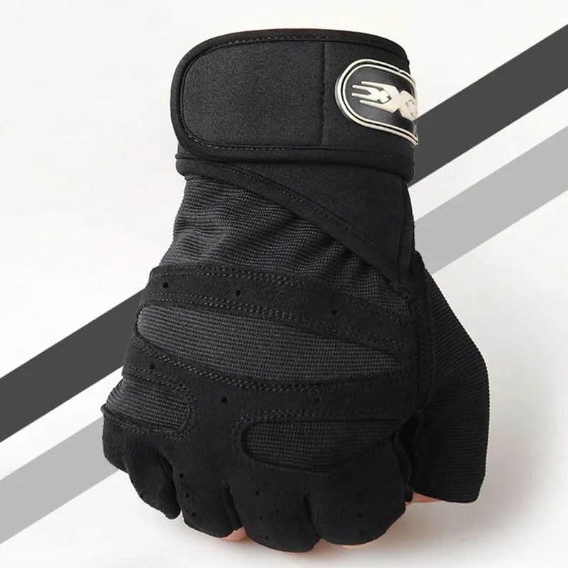 Clearance Gym Fitness Heavyweight Training Gloves Men Women Body Building Half Finger Non-Slip Gloves Wrist Weightlifting Sports