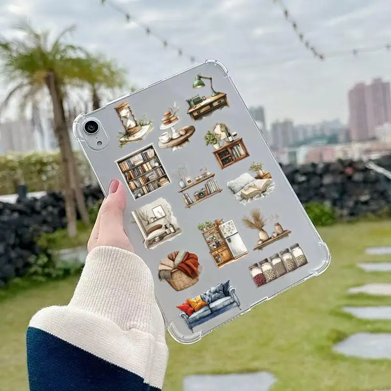 New 50PCS Life Stickers PET Home Stickers For Water Bottles Laptop Phone Scrapbook Aesthetic Sticker For Journal Daily Planner