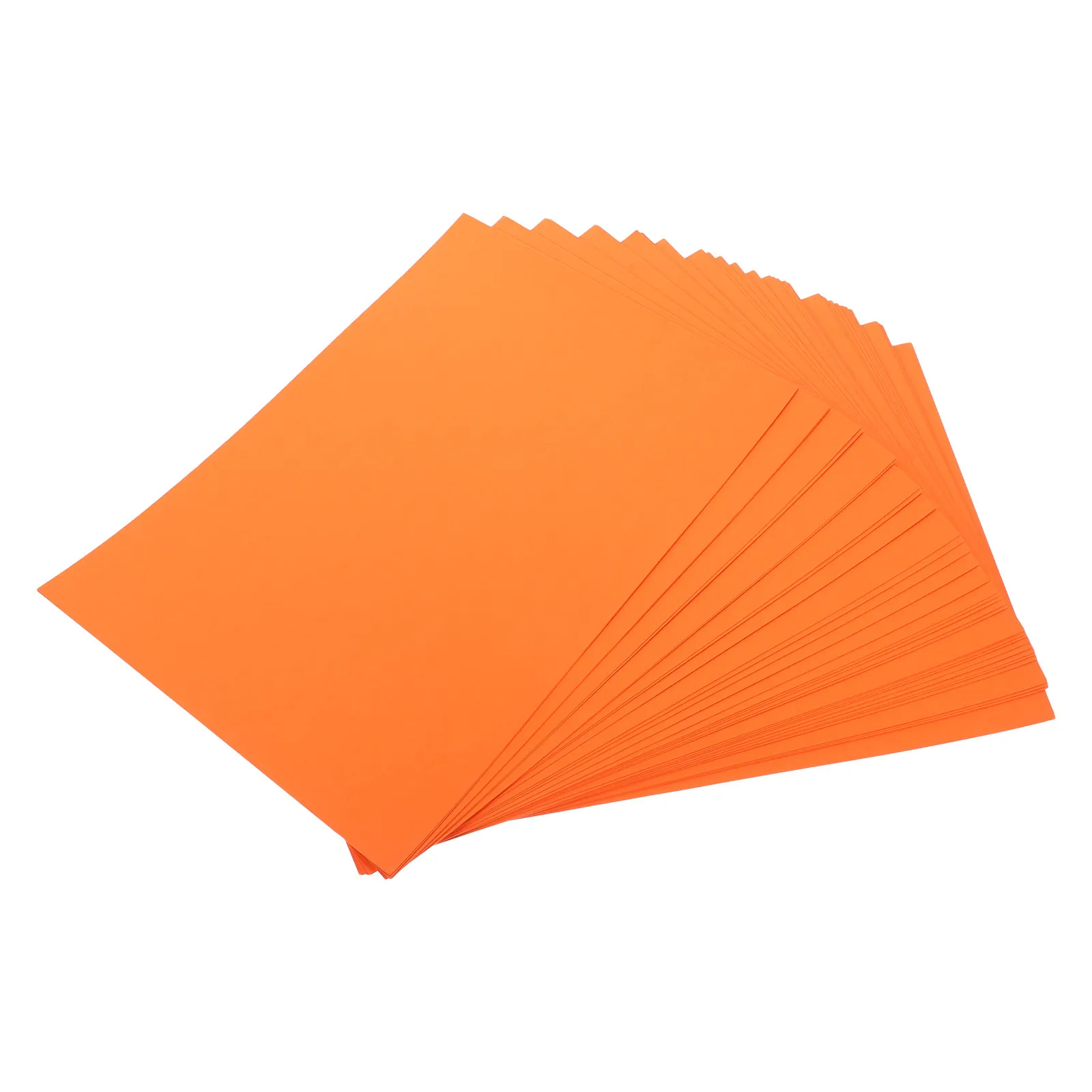 50Sheets DIY Colored Card Paper for Craft Making Drawing Painting Origami Scrapbooking School Art Supplies Orange Card A4