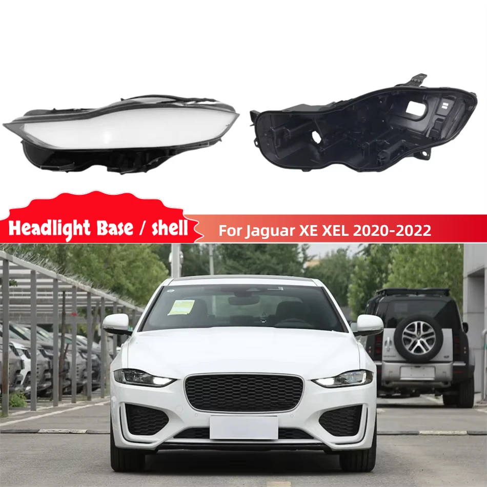 For Jaguar XE XEL 2020 2021 2022 Accessories Cars Base Head Lamp Shell Front Lamp Holder Front Lamp Glass