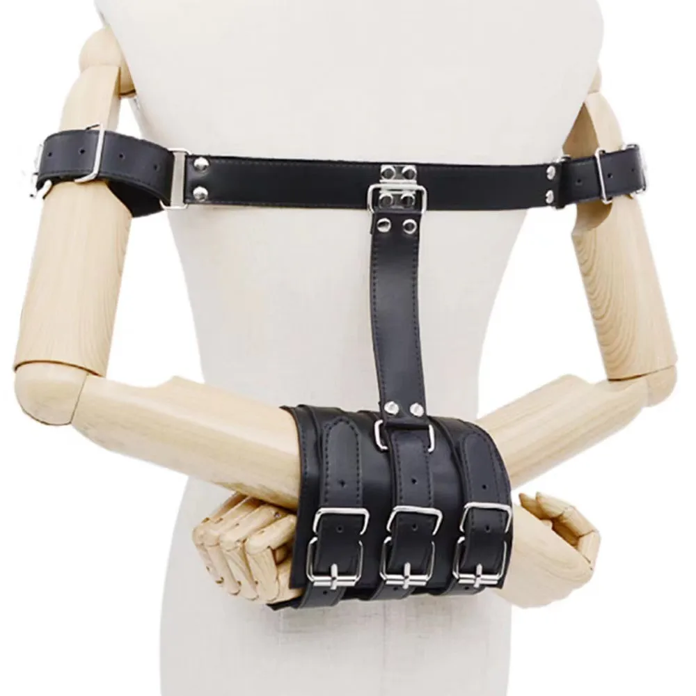 SM Bondage Bondage esclave féminin moduler menottes arrière inversées jouets sexuels contrainte sexuelle menottes en cuir réglables Sexy