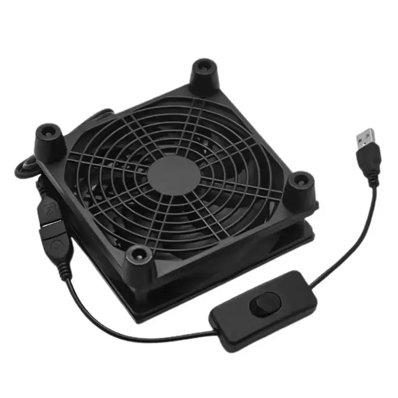 Router Fan PC Router Fan USB Powered Portable Cooling Fan USB Powered Computer Cabinet Cooler Blower Fan With Strong High