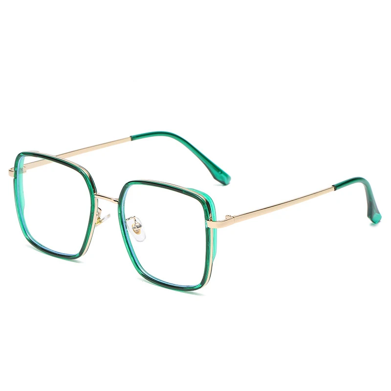 Anti Blue light Reading Glasses Women Prescription Glasses Optical Lenses Myopia Glasses for Men Metal Frame Square Eyeglasses - Image 6