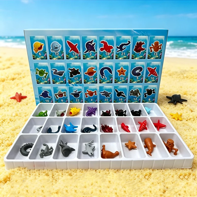 Novo Kit com 24 Figuras de Monstros Subnautica Sea Eater, Figuras de Leviathan para Decoração, Bonecos Modelo Bloop Gran Maja