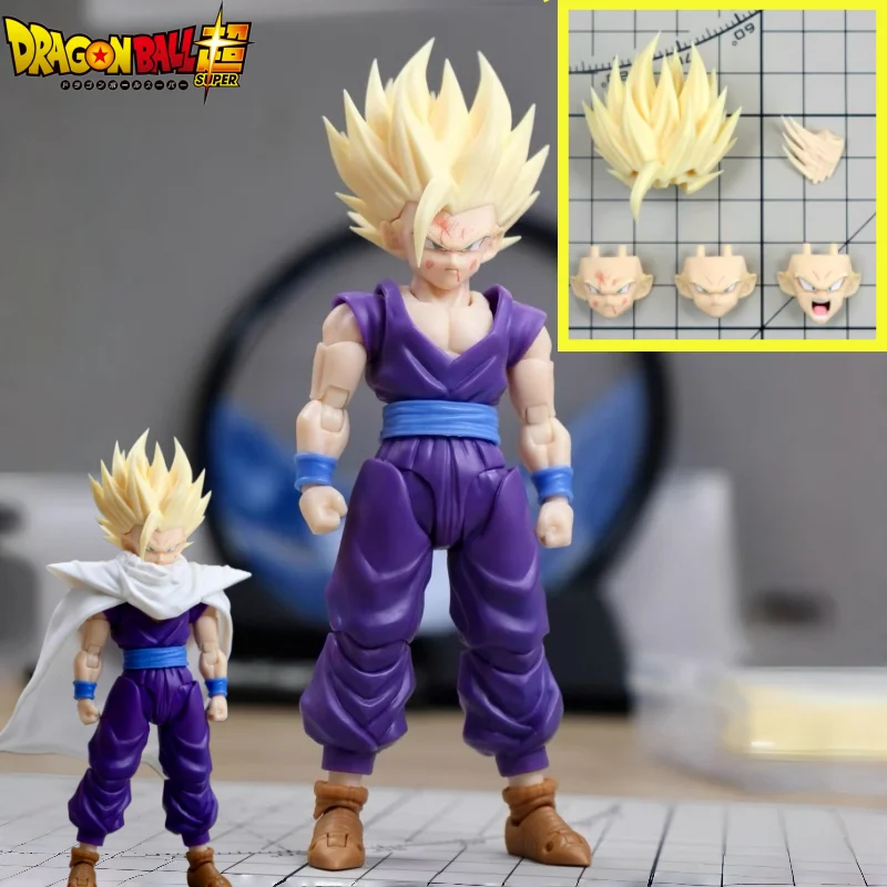 Nuevo Kit de Accesorios para Figuras de Dragon Ball Z SHF: Cabezas de Son Goku y Gohan, Juguetes Coleccionables de Anime, Regalos