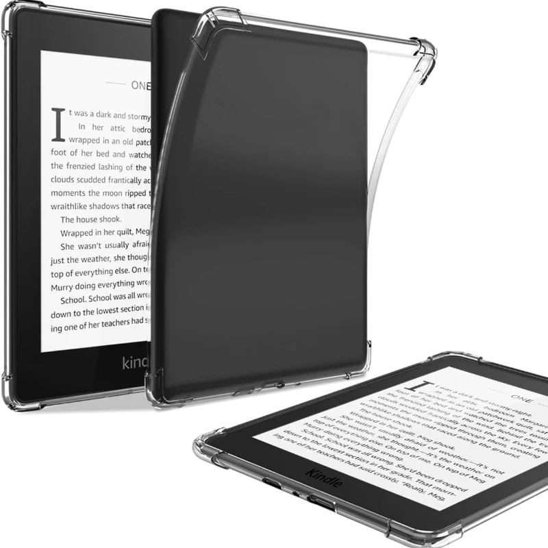 Funda Kindle Paperwhite 4 Case (2018 Releases,10th Generation,Model PQ94WIF) Lightweight TPU Transparent Soft Back Cover Shell