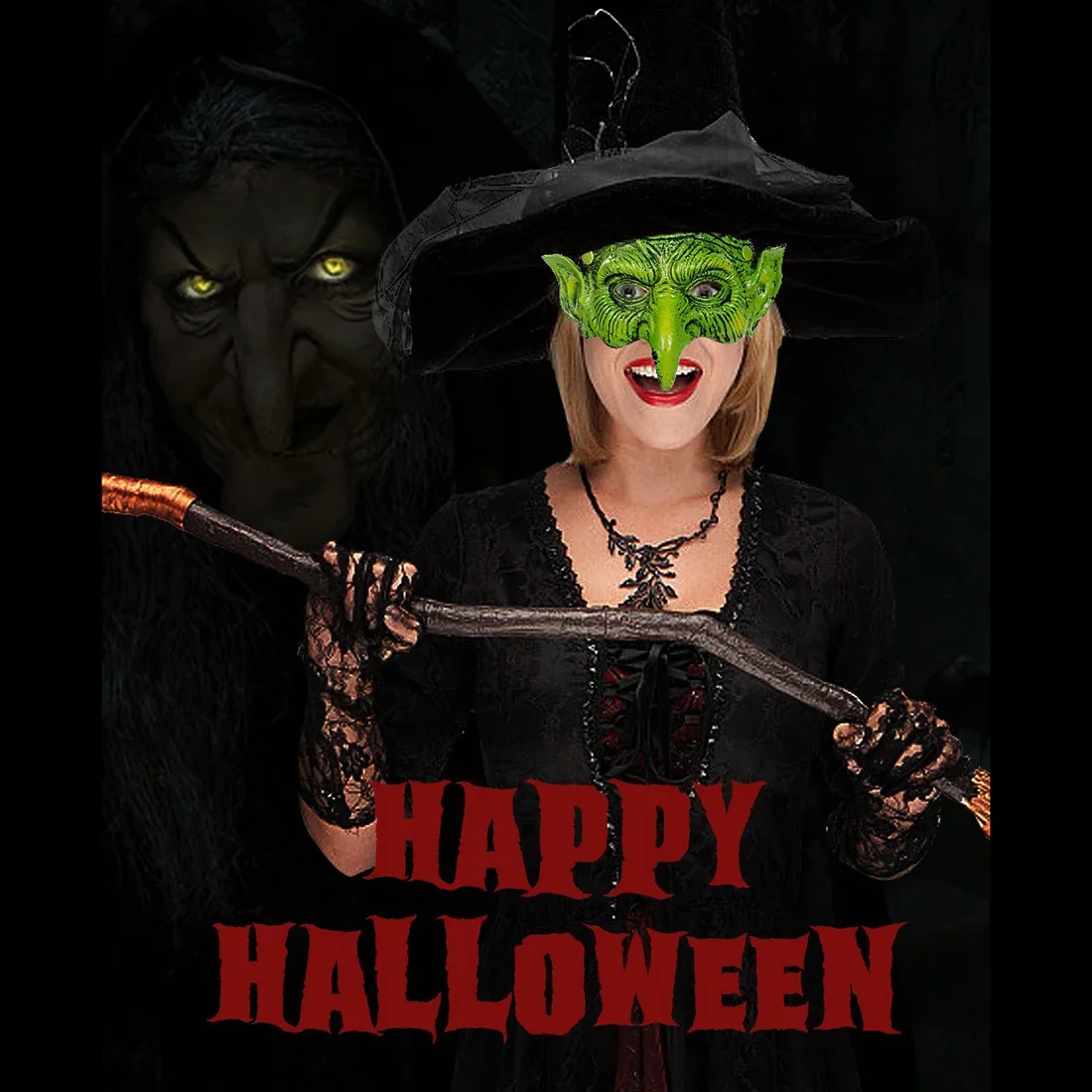 할로윈 파티 무대 소품 몬스터 마녀 마스크, 파티 용품, 메이크업 볼, 위처, 카니발 코스프레 마스크