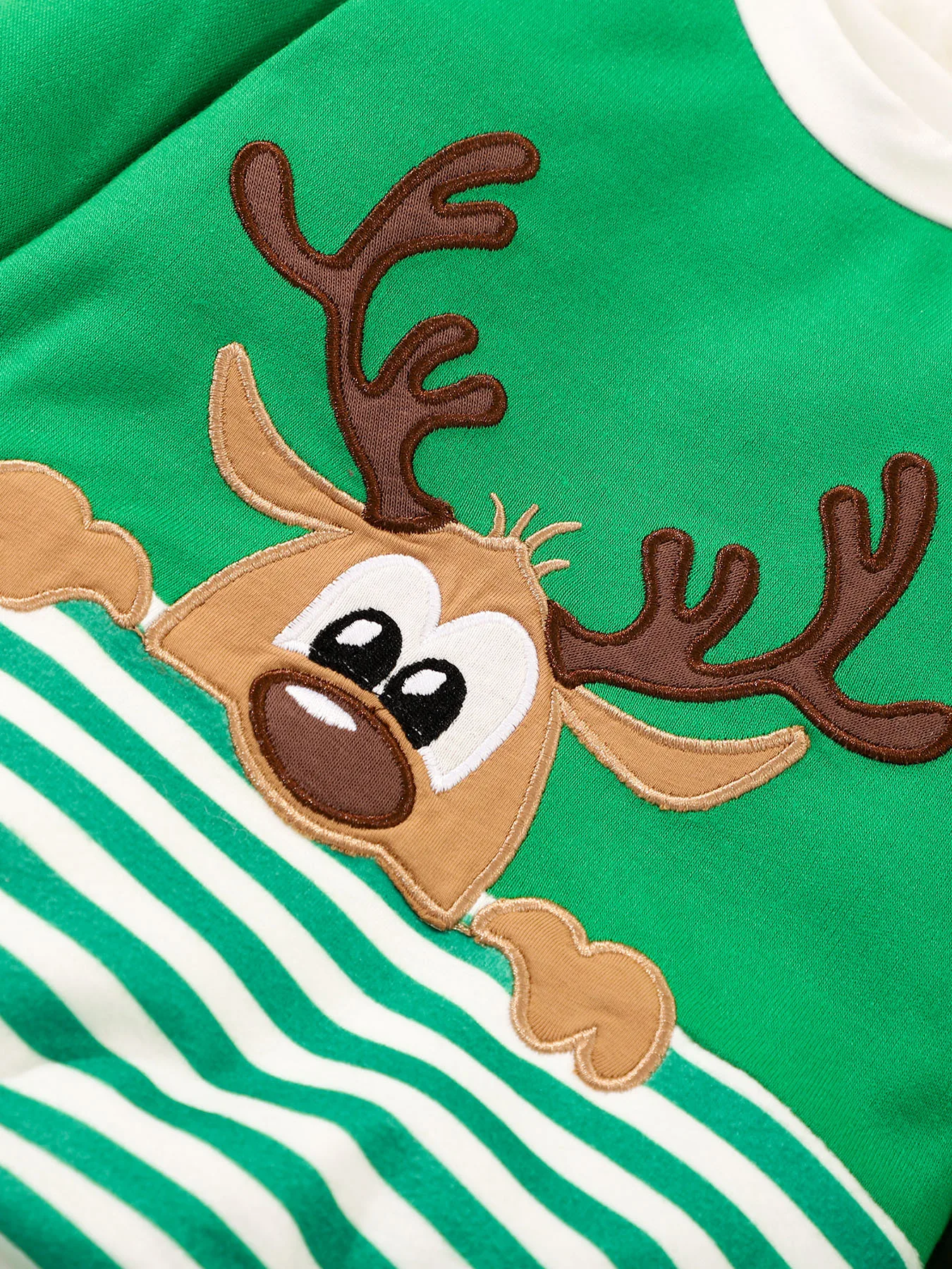 New Baby Christmas Clothes Baby Clothes Set 3 Pcs Sets Cartoon Deer Striped Romper Tops+trousers+hat Cotton Baby Clothing 0-18M