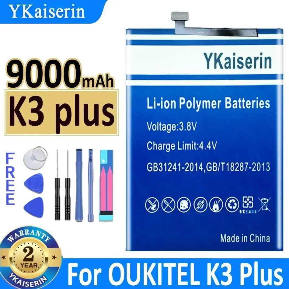 9000Mah Stable Mobile Phone Battery For Oukitel K3 Plus