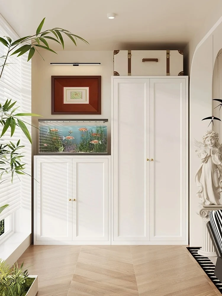 Steel Balcony Locker Grocery Cabinet Household Combination Modern Simple Waterproof Sunscreen Wall Locker Storage Cabinet