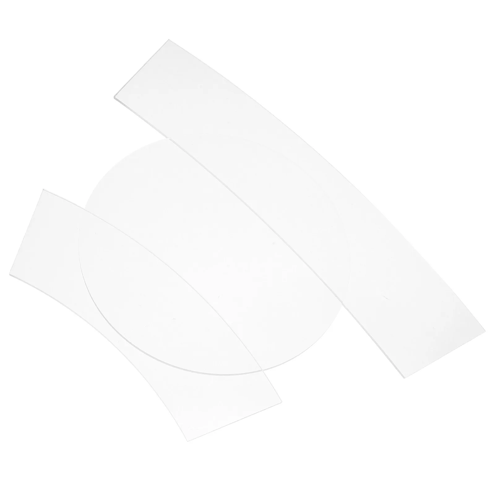 3Pcs Acrylic Quilting Template Set Clear Bucket Hat Sewing Rulers High Precision Patchwork Tools DIY Craft Measuring Guides