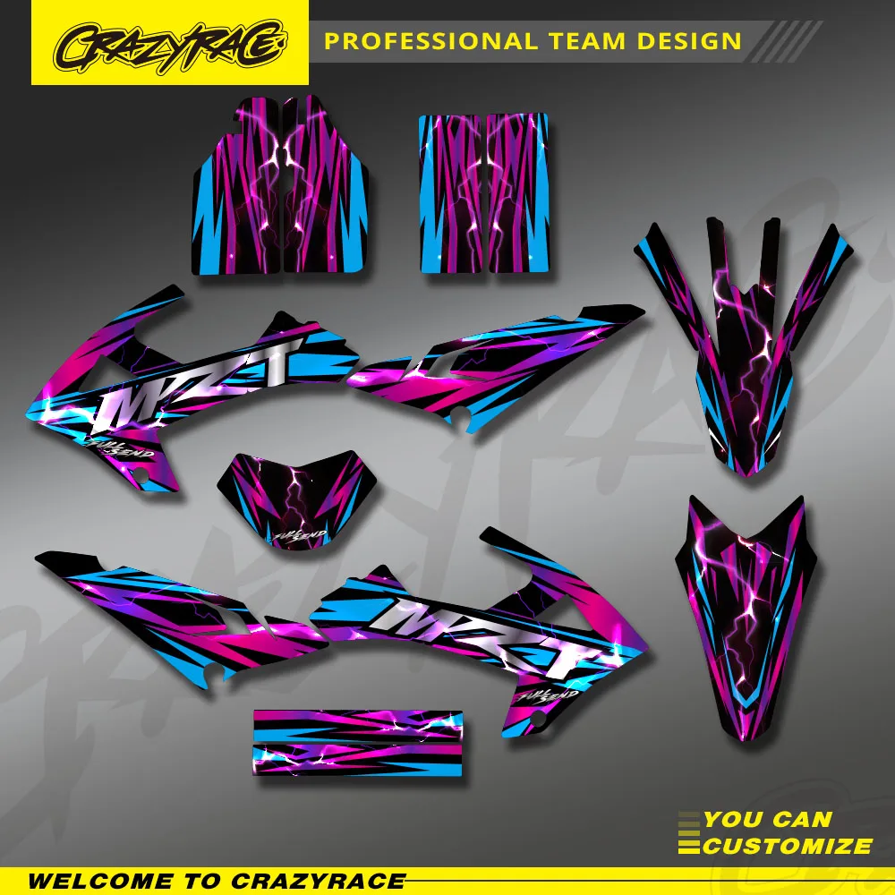 Motocross Full Graphics Background Decals Sticker Kit For RIEJU MRT 50 SM 2022 2023 2024 2025 2026 Personality Decoration Custom