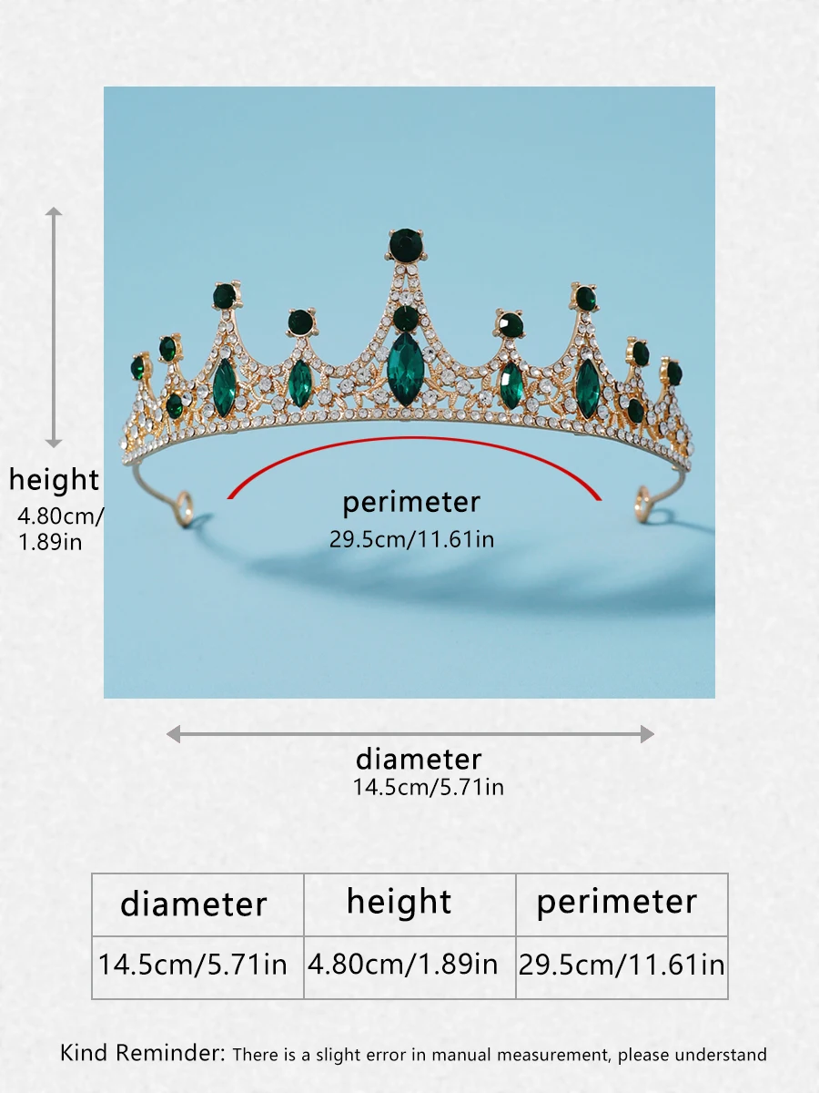 Itacazzo corona nupcial, Tiaras clásicas adecuadas para Bodas de mujer, fiestas de cumpleaños (se puede enviar rápidamente)