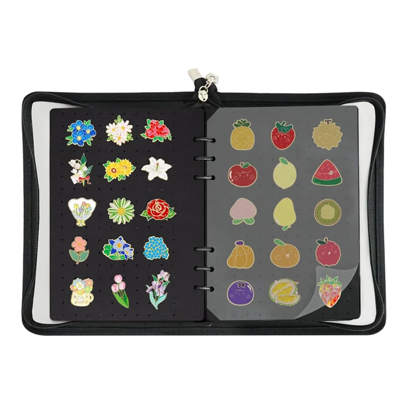 

SOFT-Pin Display Book Enamel Pin Collection Holder Trading Book,Brooch Pin Storage Organizer Binder Album For Collectors