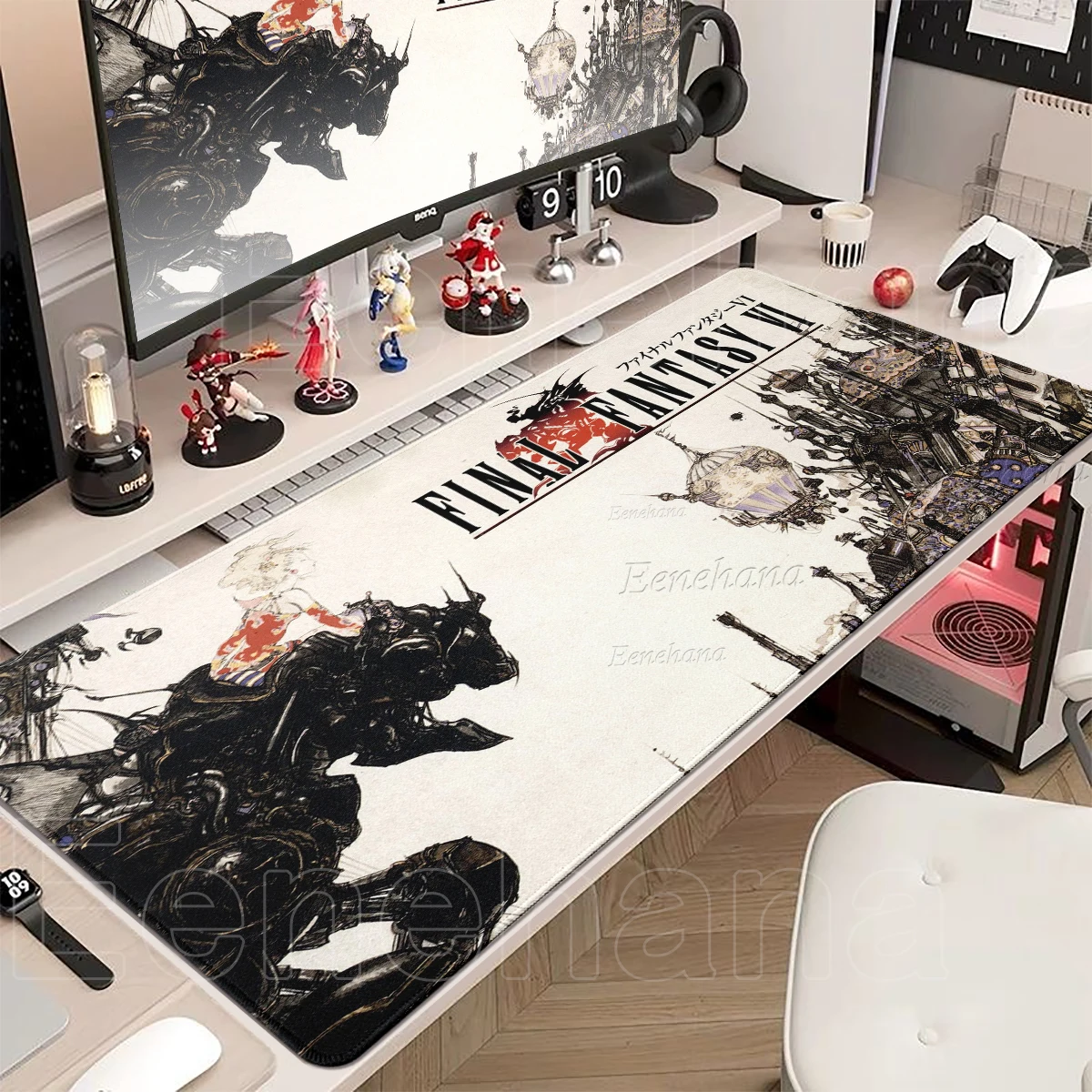 Final Fantasy Gamer Large Mousepad Gaming Accessories Gamer Pc Mouse Mat Rubber Deskmat Keyboard Extended Mat Rug Anime Mausepad