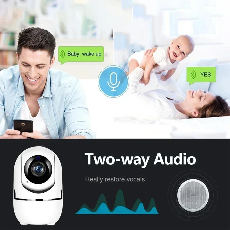 Q4 Network Camera Smart Home 1080P HD Security Camera Automatic Tracking Network Wireless Monitoring Night Vision 5G WiFi Camera