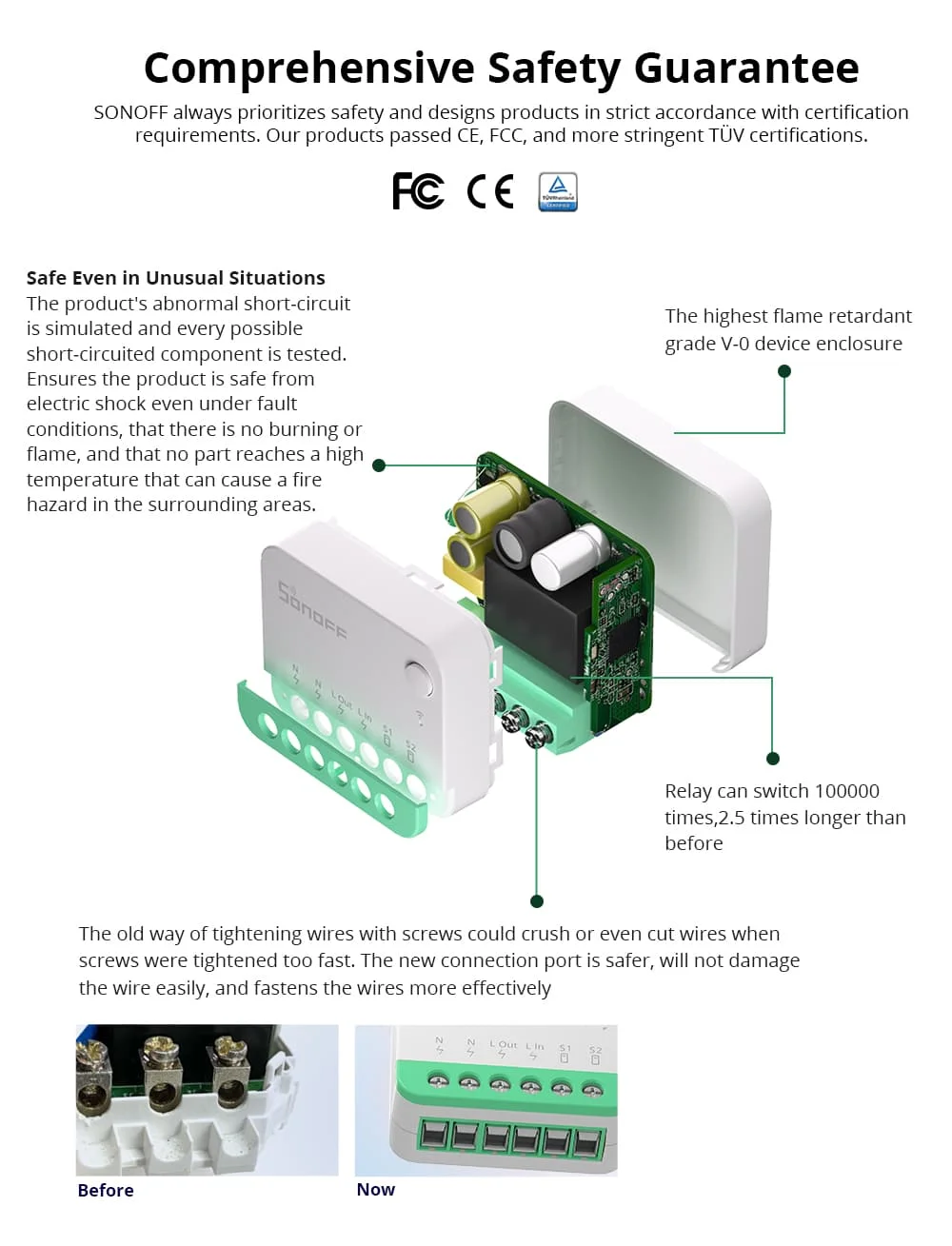 SONOFF MINIR4M 10A DIY Smart Switch Matter WiFi Relay Breaker Voice Control Wireless Switch Work With eWeLink Apple Home Alexa