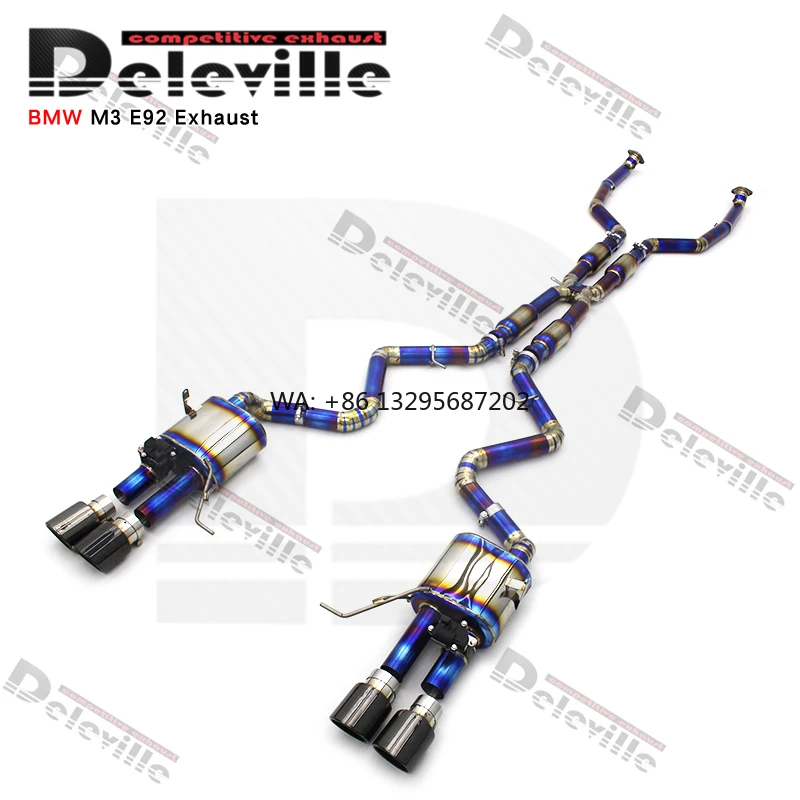 Escape Catback de aleación de titanio a precio de fábrica para BMW M3 E90/E92/E93 4.0L 2007-2013 sistema de escape de silenciador de coche
