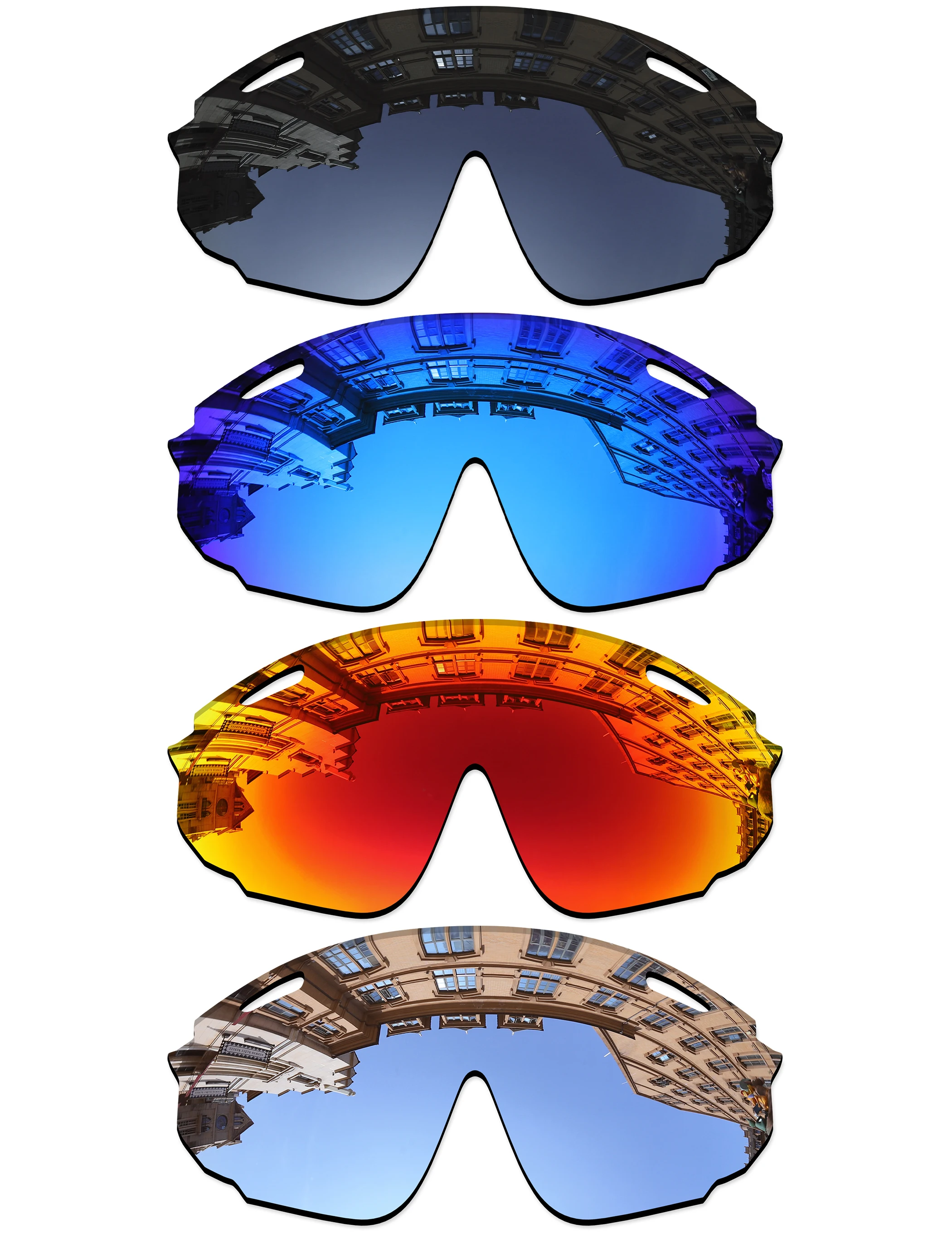 Aaaxopticflow 20+ opciones de color lentes de repuesto polarizadas para montura Oakley Wind Jacket 2.0 OO9418
