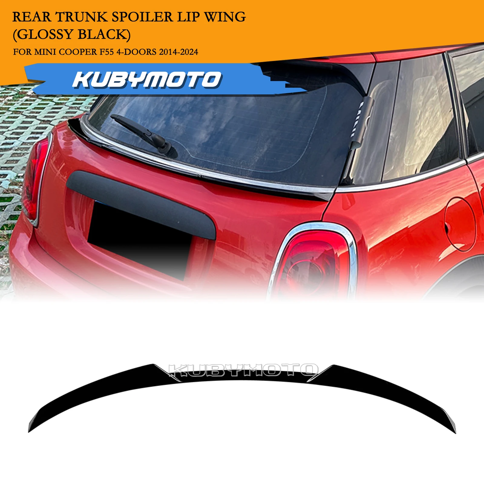 

Car Middle Spoiler Rear Wing Tail Trunk Center Lip Lid For Mini Cooper F55 4 Door 2014-2024