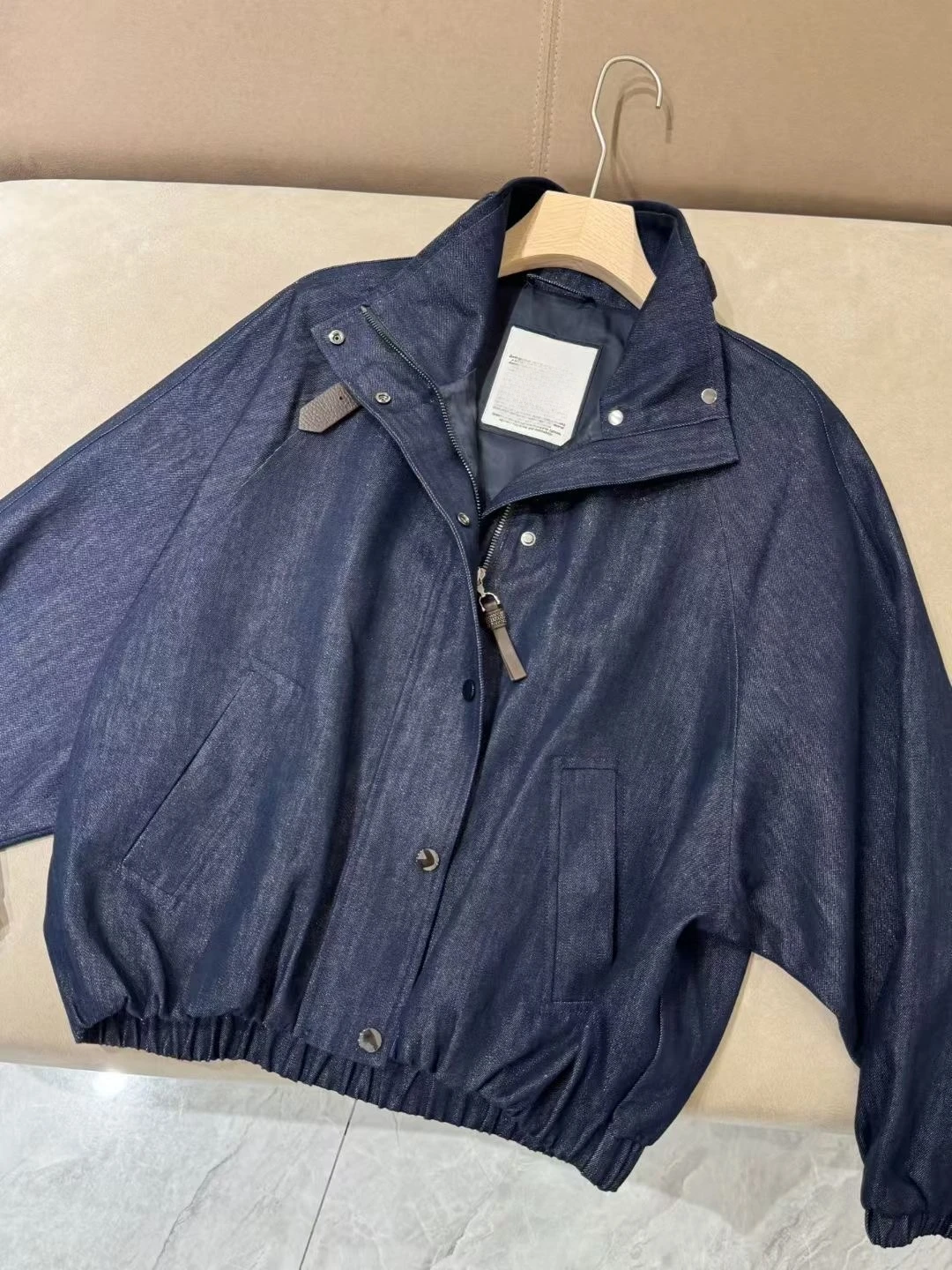 

Женская осенняя новая хлопковая джинсовая куртка, модная универсальная