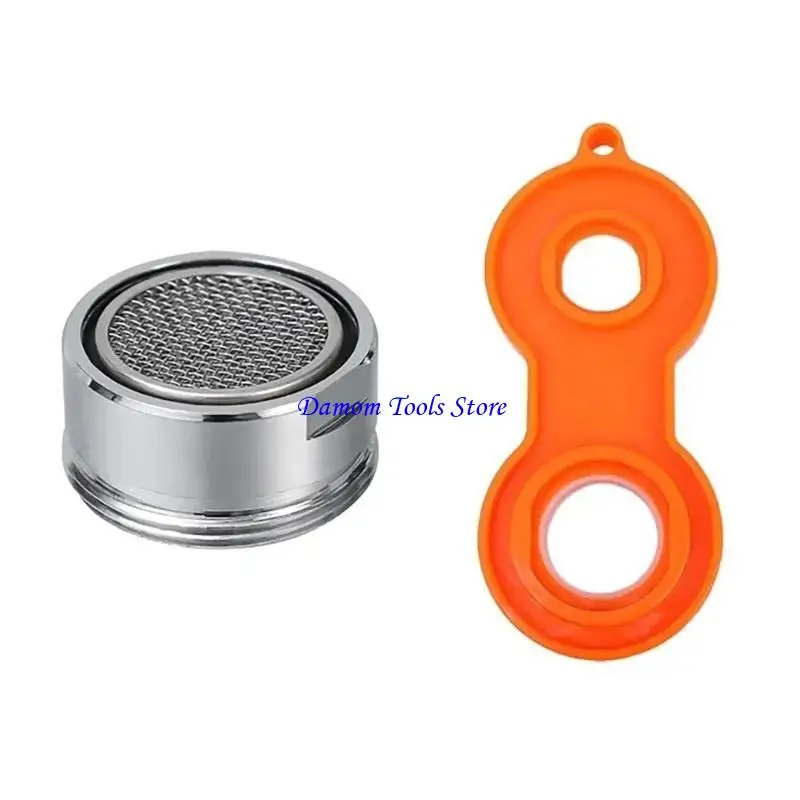 

57BE Multipurpose Sturdy Brass Faucet Aerator for Water Conservation 24mm Thread Mixed Nozzle Replacement Accessory