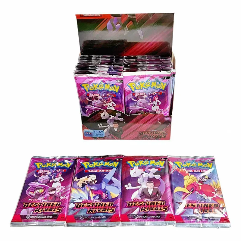 TCG Scarlet & Violet Destined Rivals Booster Box 36 Packungen Versiegelte Englische Sammelkarten-Spielkollektion