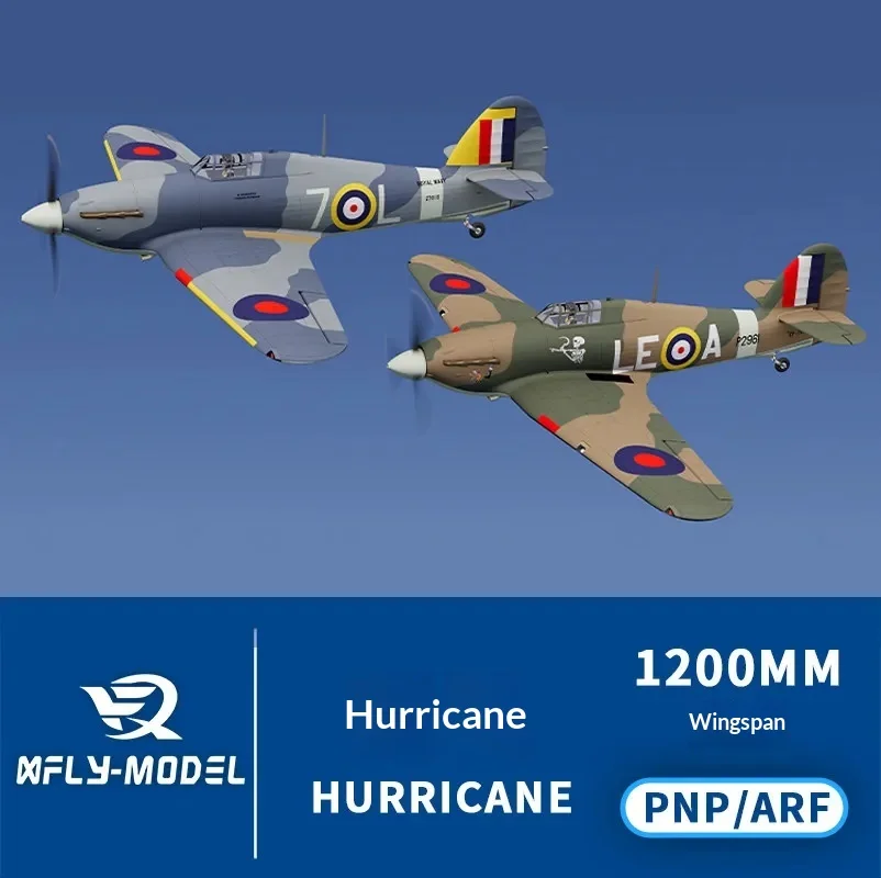 

XFly 1200mm Hurricane Fighter Electric RC Airplane Fixed Wing EPO Remote Control Model Aircraft for Adults Hobby Flying