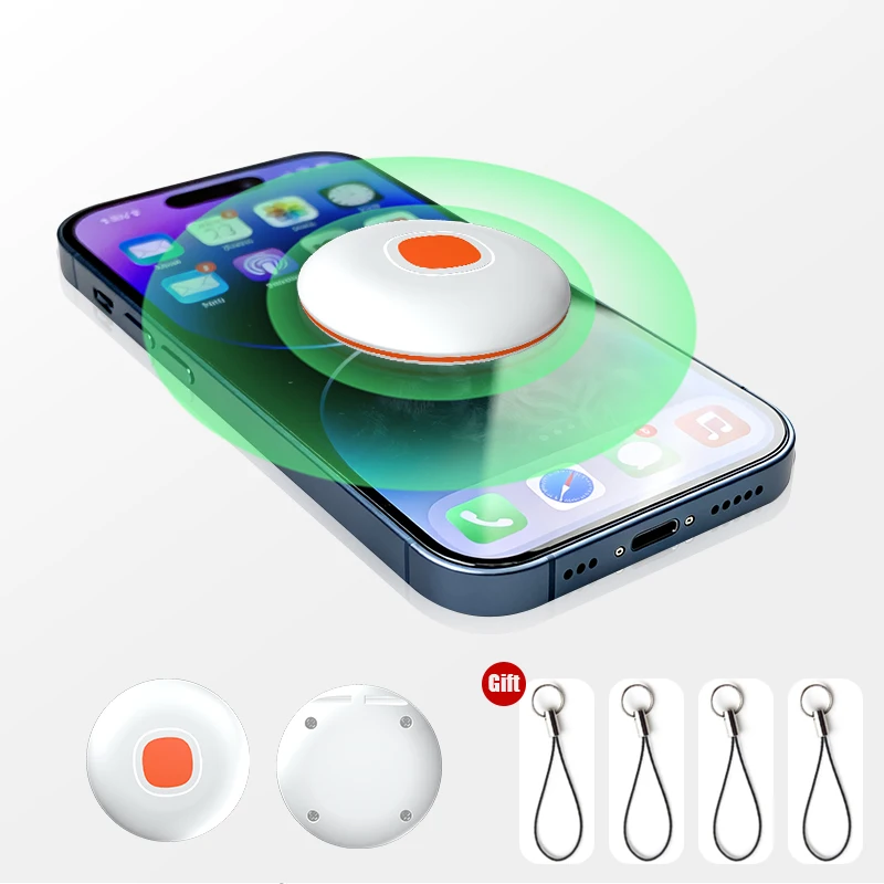 جهاز تعقب مضاد للخسارة لـ ios Find My Key Car Wallet Air Tag مقاوم للماء تتبع رياضي لكبار السن متاح مكتشف لعلامة iPhone الذكية