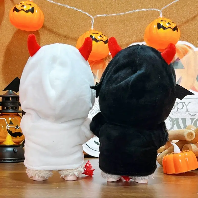 17 centimetri Labubu I II Idol Bambole 10 CENTIMETRI di Cotone Bambola Diavolo Fantasma Felpa Mini Peluche Vestiti della Bambola Accessori FAI DA TE